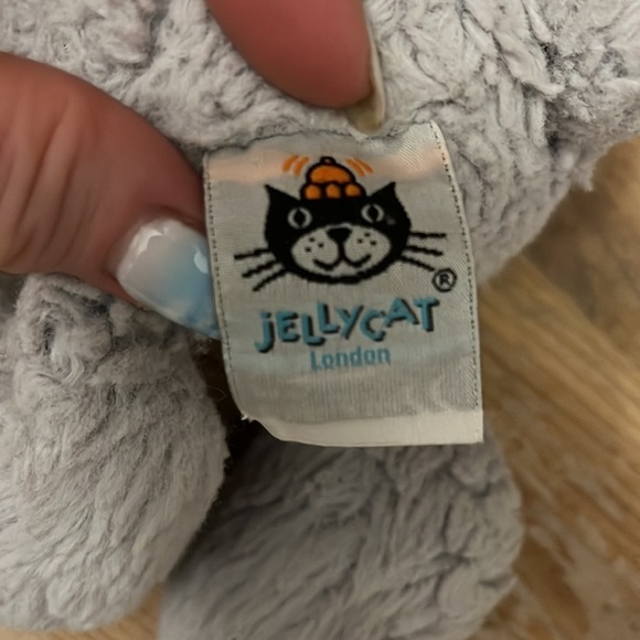 Jellycat Bunny Woodland Gray Well-loved Rabbit Plush Stuffed Animal Bashful - Picture 5 of 11